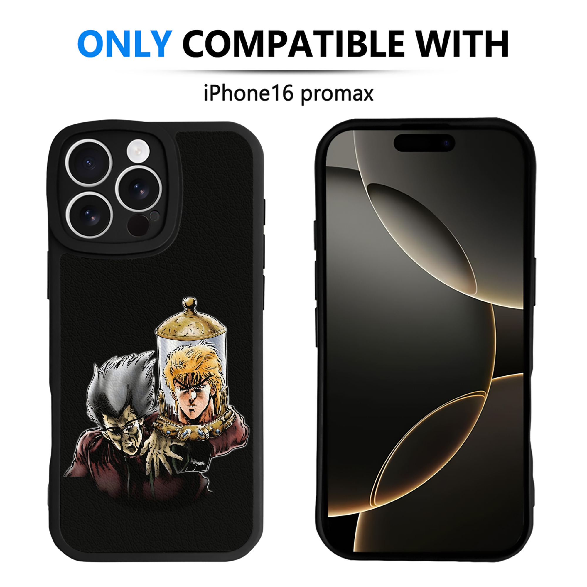 （画像用） ジョジョの奇妙な冒険 ディオ?ブランドー JoJo's Bizarre Adventure Dio Brando 【iPhone 16シリーズ対応】シリコンスマホケース（レザー調） 材質：シリコン